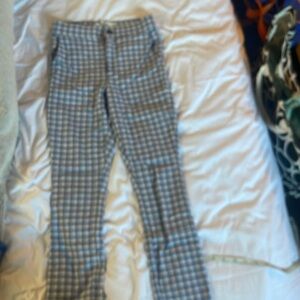Xs Hollister purple plaid trouser pants